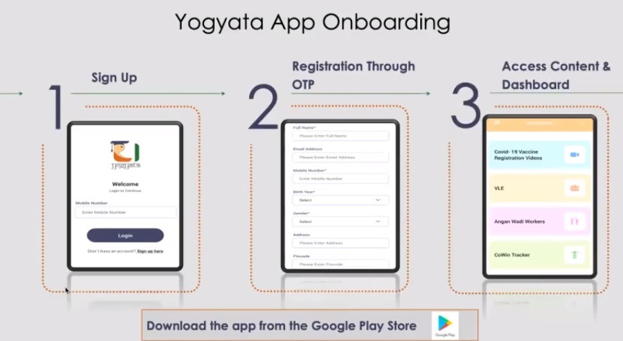 CSC Yogyata Learning Mobile App launched : csc poshan tracker App 2022