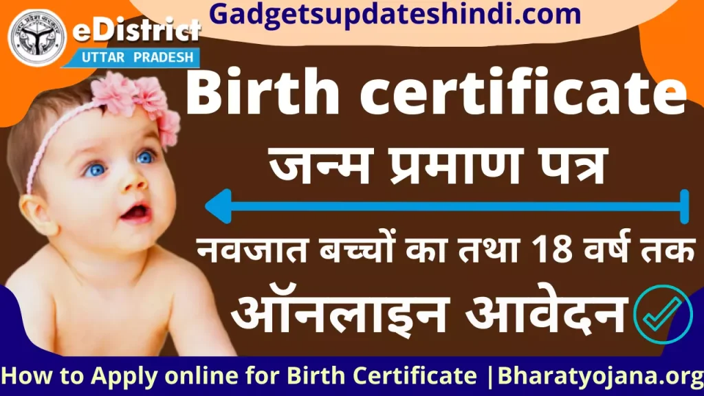 Apply Online Birth Certificate up 2022