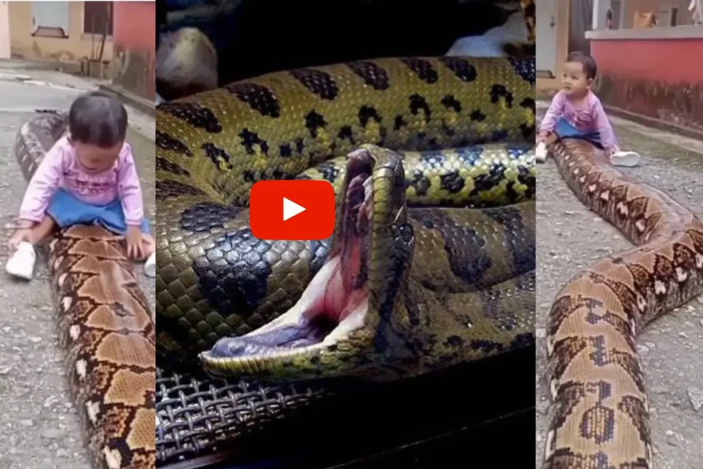 Ajagar snake viral video