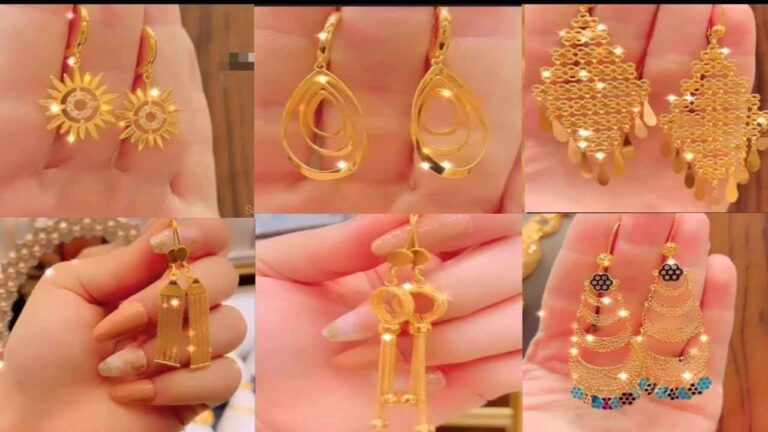 Latest Design of Gold Earrings