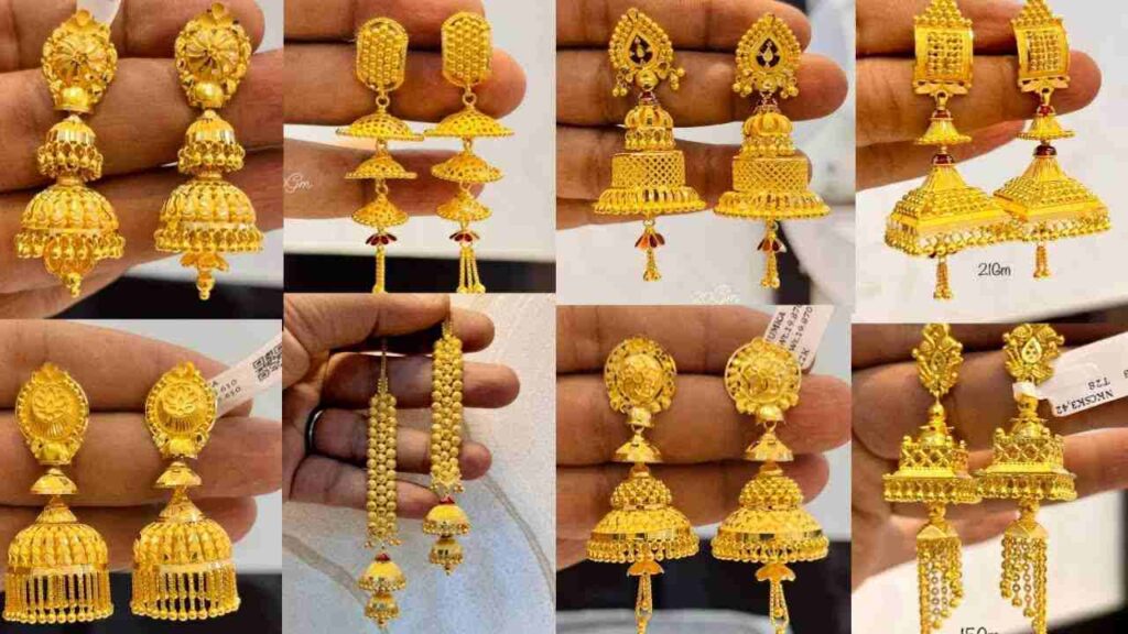 Gold Earrings Design For Women