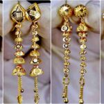 Sui Dhaga Gold Earrings Designe